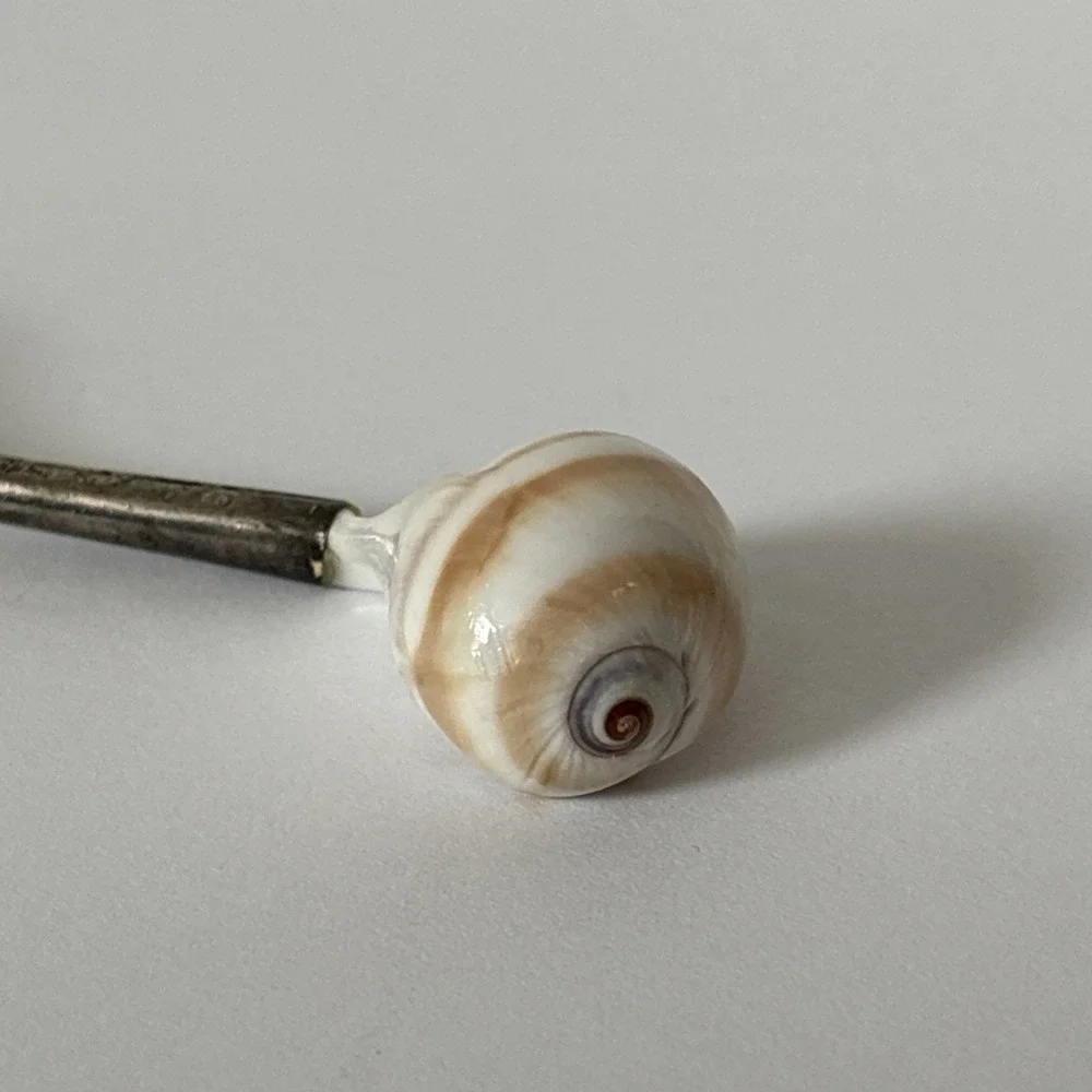 Vintage Mother of Pearl Silverplate Caviar Spoon